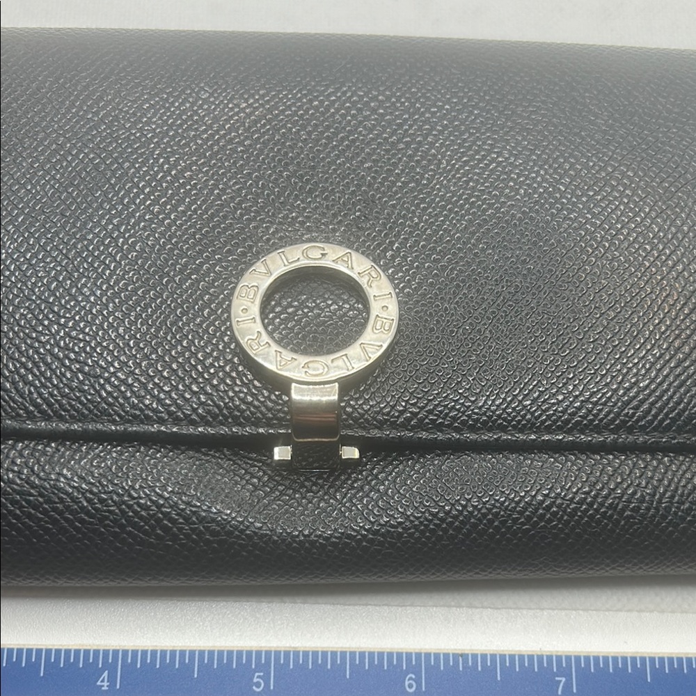 Bvlgari Black Leather Wallet